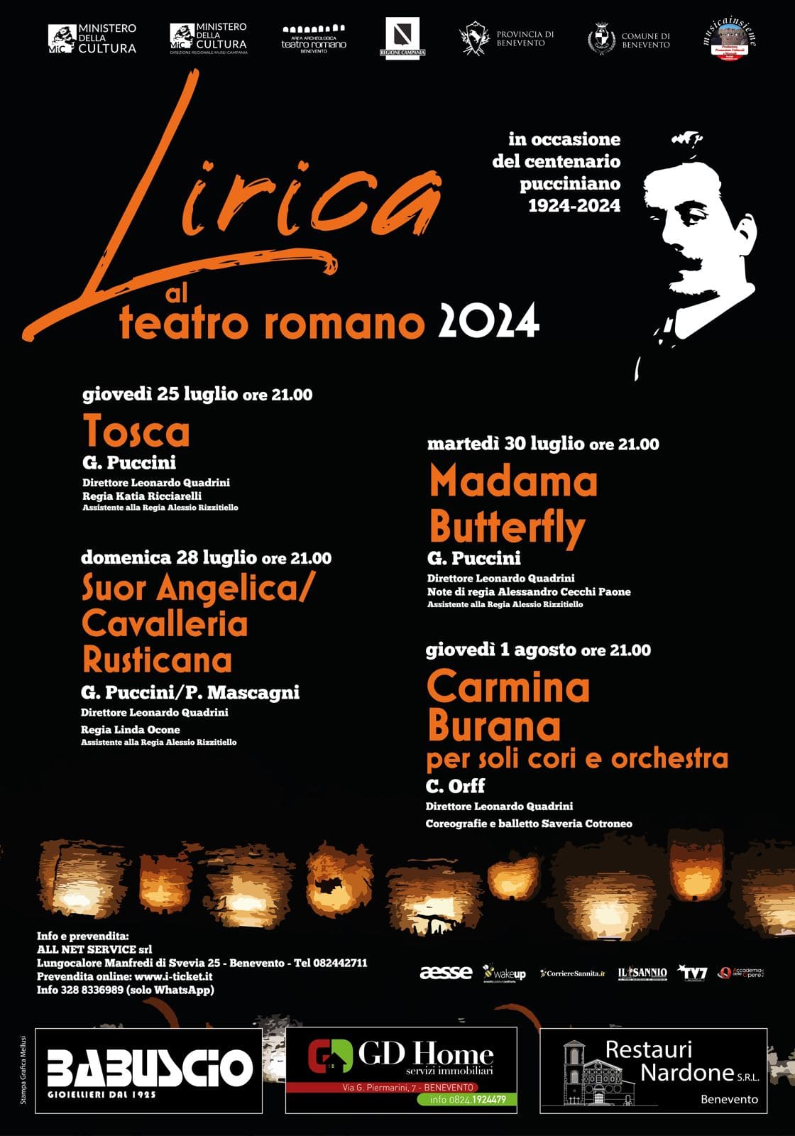 Lirica al teatro romano 2024